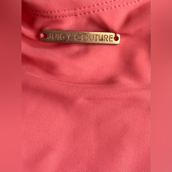 Juicy Couture Orange One Piece Swimsuit - Size L Tie Zipper Comfy Beach Summer - Picture 9 of 16